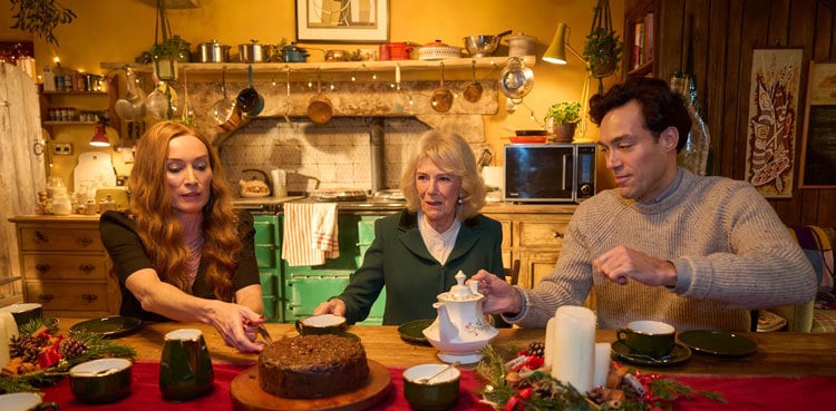 Queen Camilla pays emotional tribute to Dame Jilly Cooper at 'Rivals' Set