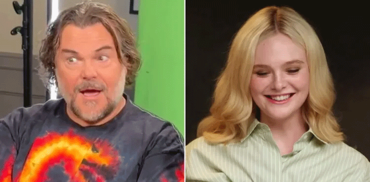 Jack Black turns red over Elle Fanning’s viral crush confession