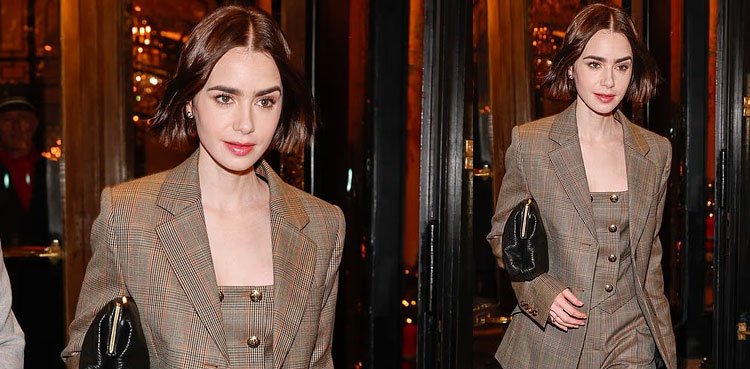 Lily Collins exudes glamor in French capital ahead of ‘Emily in Paris’ S5 premiere