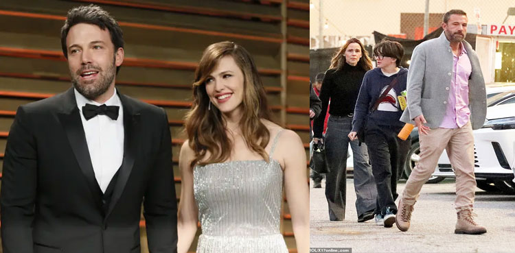 Ben Affleck reunites with Jennifer Garner for Holiday theatre date with son