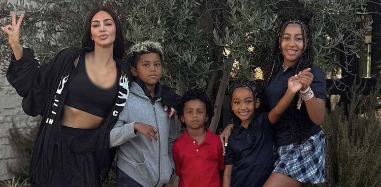 Kim Kardashian says her kids keep her humble with jokes about facelifts