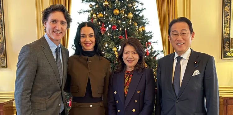Katy Perry joins partner Justin Trudeau for their first-ever joint political appearance in Japan