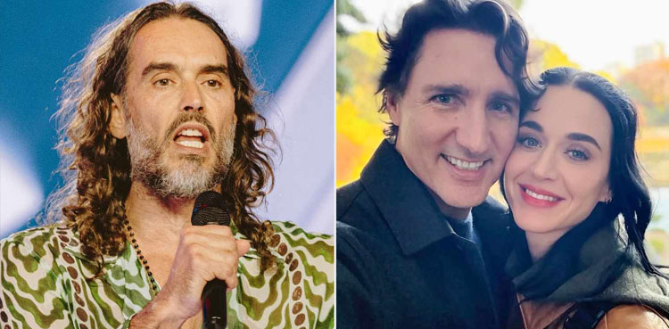 Russell Brand mocks ex wife Katy Perry’s romance with Justin Trudeau