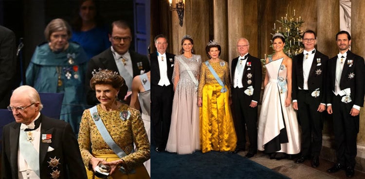 King Carl XVI Gustaf leads Swedish Royals at glittering Nobel Prize Ceremony