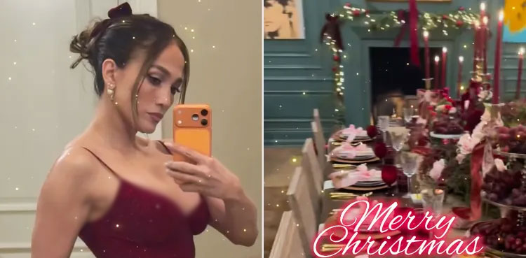 Jennifer Lopez shares peeks into her lavish Christmas decorations at her home