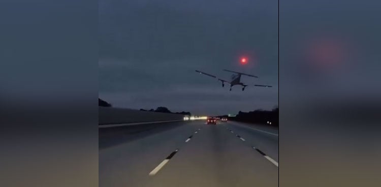 Viral Video: Plane crashes into car on busy Florida highway