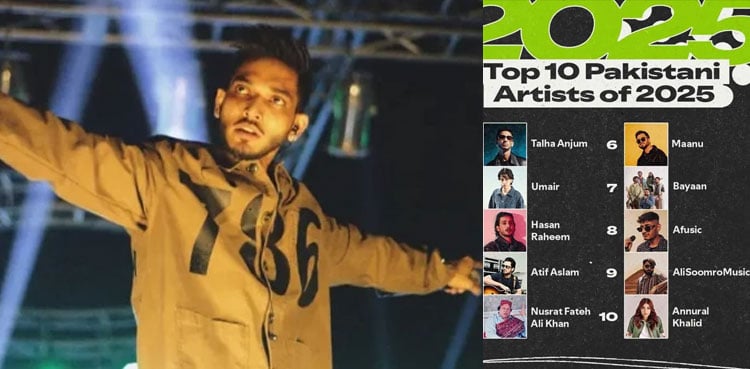 Talha Anjum smirks at haters as he named Pakistan’s Most-Streamed Artist on Spotify for second year in a row