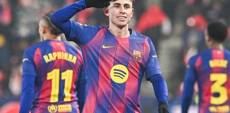 Fermin Lopez brace leads Barca to win at Slavia Prague