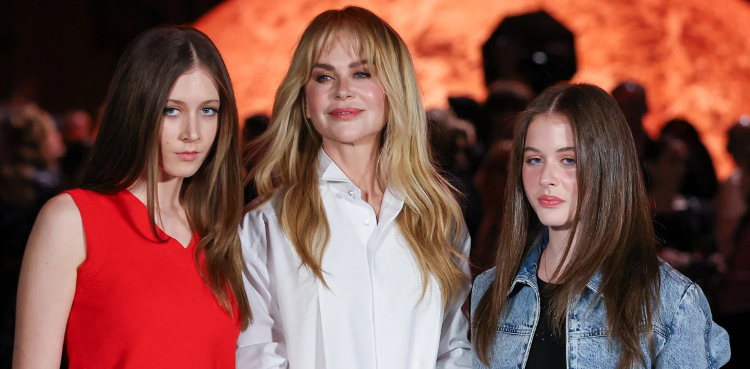 Nicole Kidman welcomes New Year with her two daughters