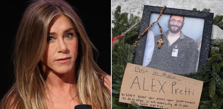 Jennifer Aniston joins outcry for Alex Pretti in Minneapolis unrest
