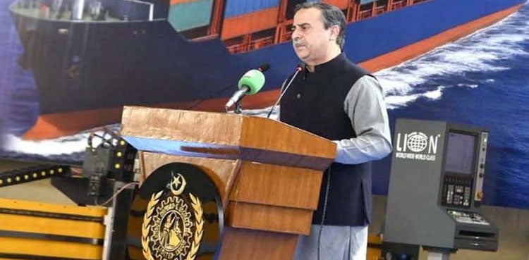 Junaid Anwar Chaudhry launches strategic container vessel project at Karachi Shipyard