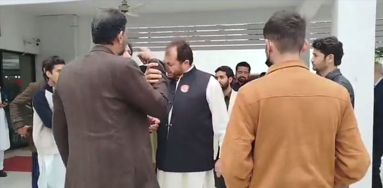Viral Video: PTI MNAs Iqbal Afridi, Khurram Shahzad Virk clash at Parliament