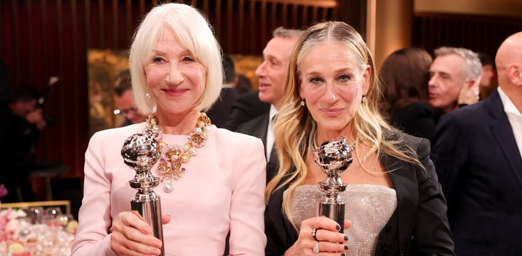 Sarah Jessica Parker and Helen Mirren receive lifetime awards at Golden Eve