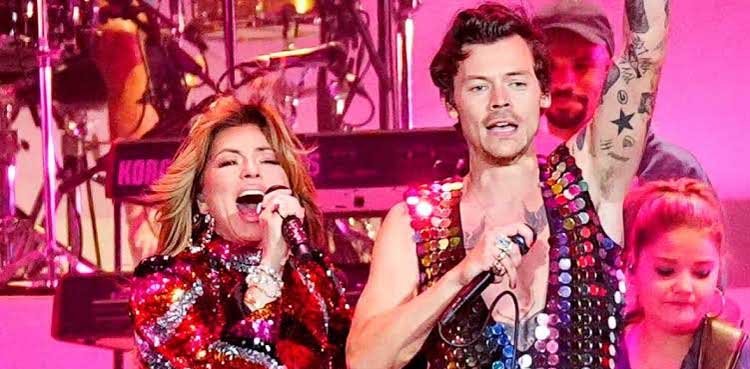 Harry Styles thrilled to receive Shania Twain's support for tour