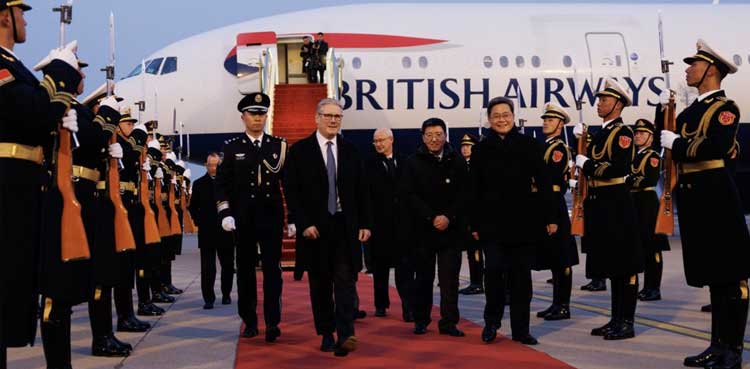 UK PM Keir Starmer arrives in China, encourages firms to seize opportunities