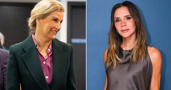 Duchess Sophie turns heads in forest green Victoria Beckham suit