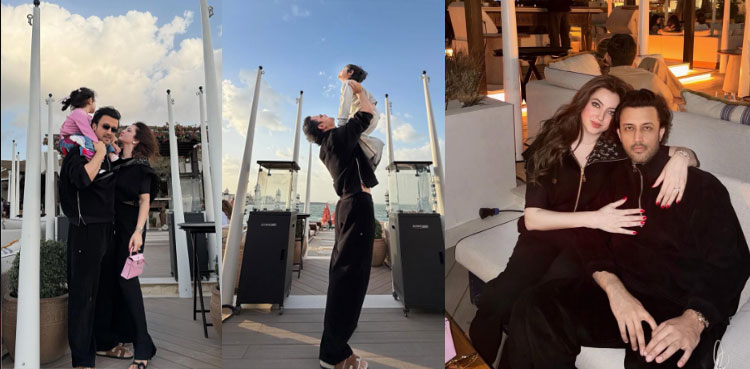 Atif Aslam sweetly blow-dries his son’s hair in cute family vacation photos