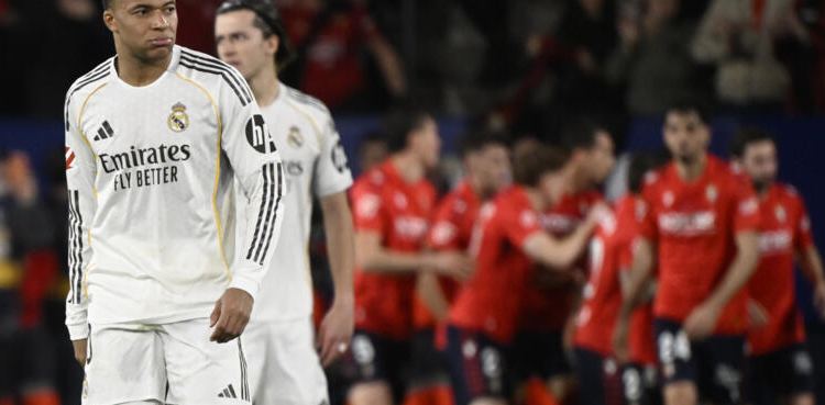 Leaders Real Madrid stung at Osasuna, Atletico back on track