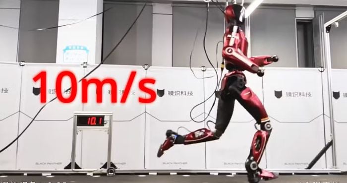Chinese robot 'Bolt' sprints 10 meters per second, outrunning humans