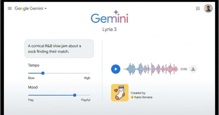 Google brings AI music generation to Gemini with new Lyria 3 model