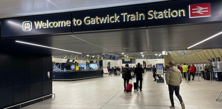 Gatwick train station closed over firearms incident