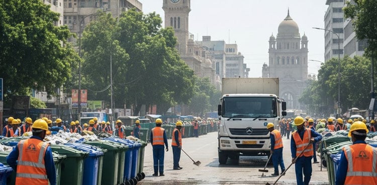 Karachi commissioner orders removal of roadside bins across the city