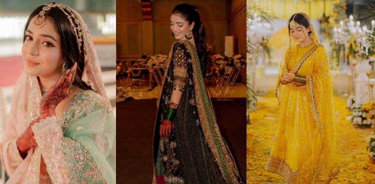 Laiba Khan continues to dazzle in her wedding functions