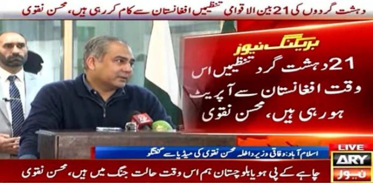 India funding terror attacks in Pakistan: Mohsin Naqvi