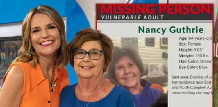 Mother of US TV host Savannah Guthrie reported missing in Arizona