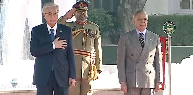Kazakhstan president receives guard of honour at PM House