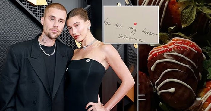 Hailey Bieber celebrates Valentine’s Day with ‘forever valentine’ Justin Bieber