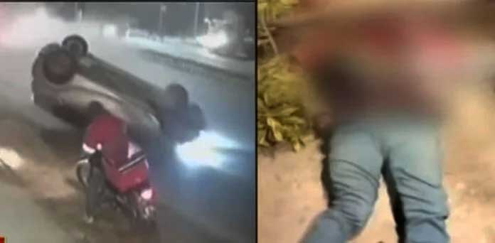 Speeding Racers Crush Food Delivery Rider in Hit-and-Run in Karachi's Khayaban-e-Ittihad