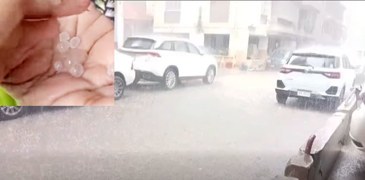 Rain and hail lash parts of Karachi