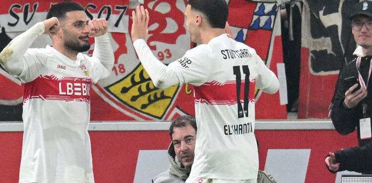 Stuttgart down Leipzig to strike blow in top-four race