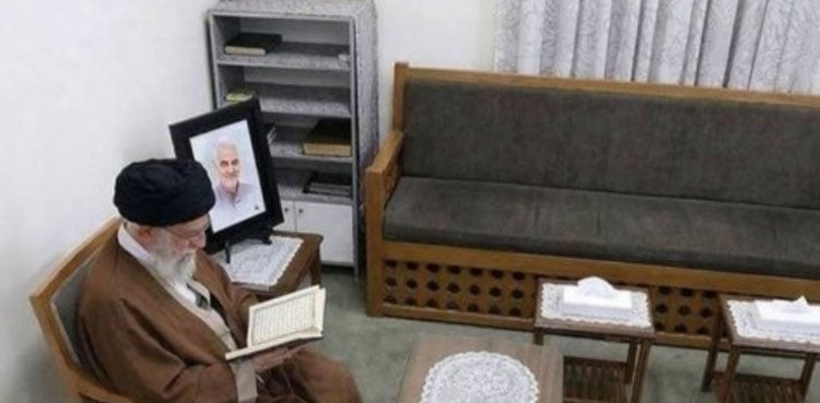 Iranian media releases Ayatollah Ali Khamenei's picture moments before assassination