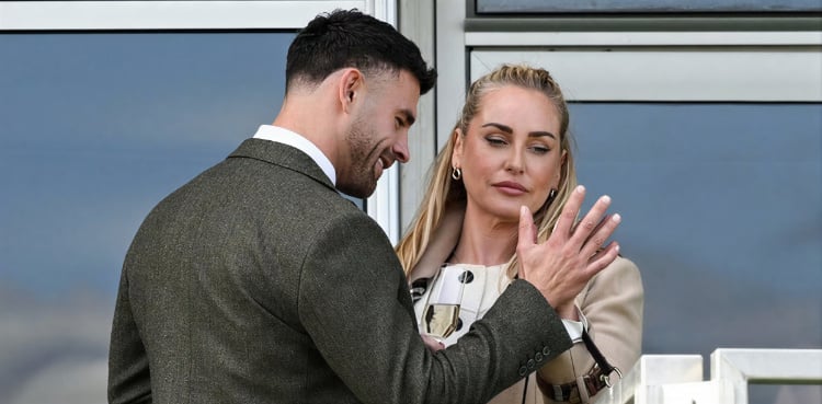 Sam Wolfenden gets very flirty with Josie Gibson at Cheltenham Festival