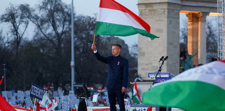Hungary's feuding parties stage big rallies ahead of April election