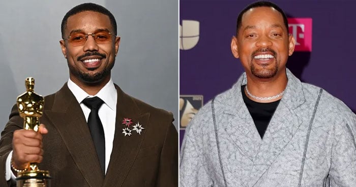Will Smith reacts to Michael B. Jordan’s Oscars shout-out