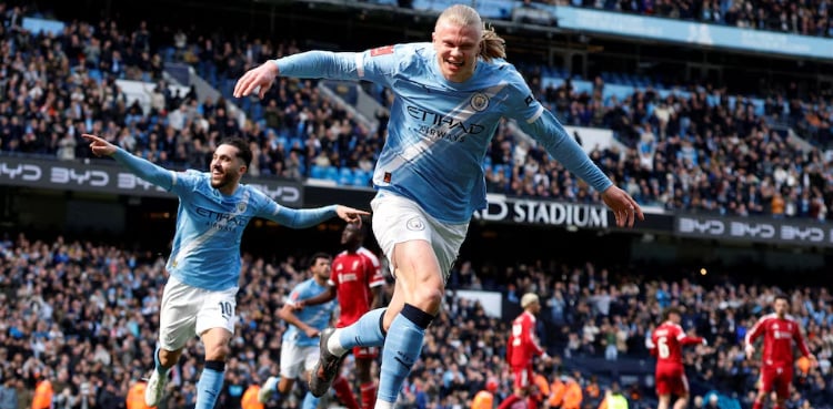 Erling Haaland hat-trick helps Man City beat Liverpool 4-0