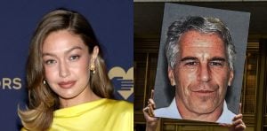 Gigi Hadid reacts to Epstein files