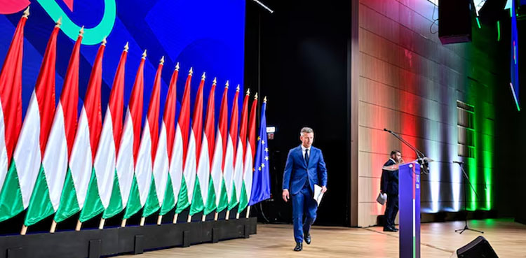 Hungary's election winner Magyar says to suspend state media news broadcast