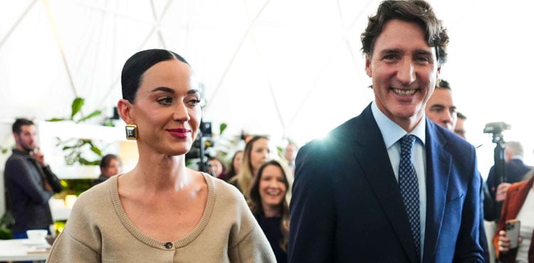 Katy Perry gives fans a glimpse into life with Justin Trudeau