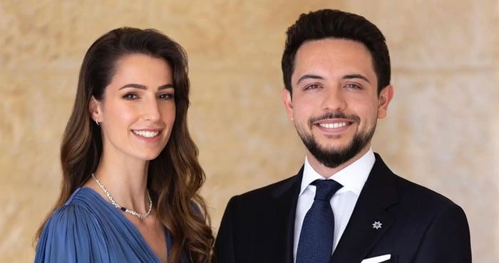 Princess Rajwa glows in new birthday portrait with daughter and Crown Prince Hussein