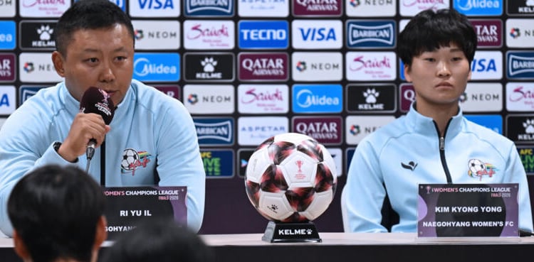 ‘We’re here solely to play football,’ insists North Korean coach