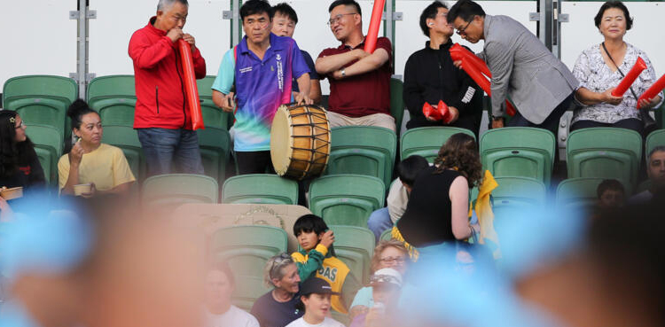 South Koreans gear up to roar on football team from rival North