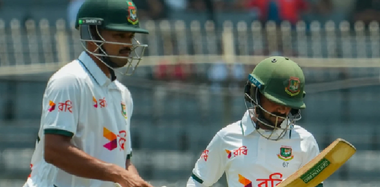 Shanto stands tall as Bangladesh dominate rain-hit Day 4