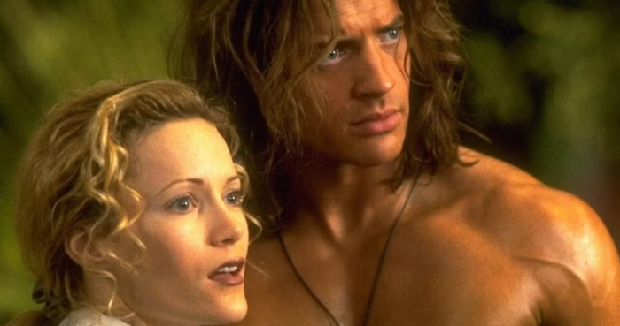 Leslie Mann shares empowering advice from George of the Jungle lion scene