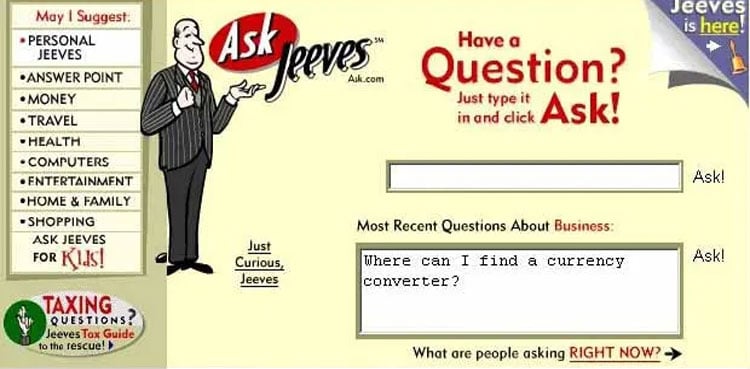 ChatGPT’s more civilised grandad Ask Jeeves shuts down forever
