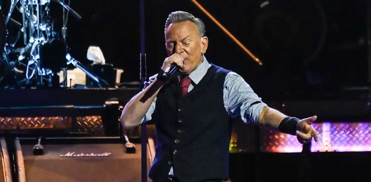 Bruce Springsteen performs on stage after slamming Trump