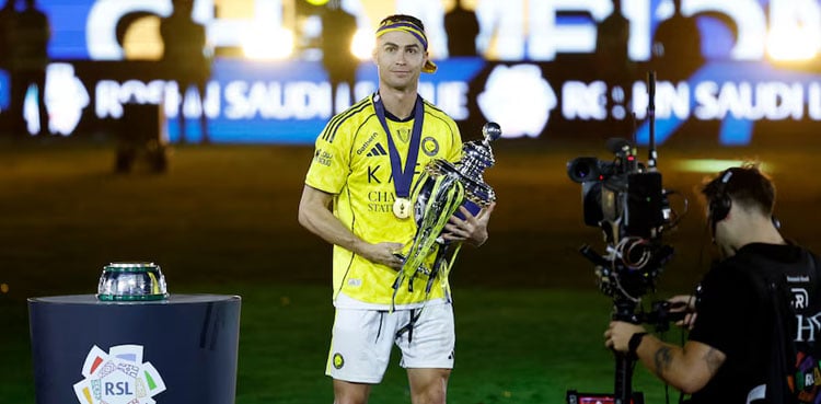Cristiano Ronaldo lifts first Saudi Pro League title for Al-Nassr